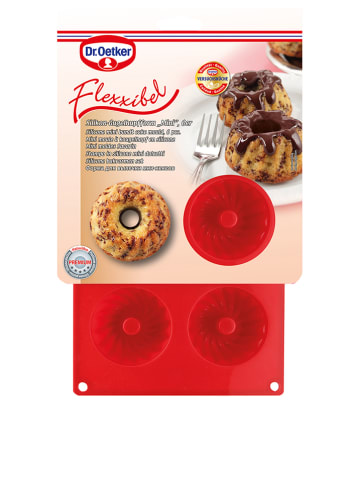 Dr. Oetker Mini-Gugelhupfform "Flexxibel" in Rot - (L)30 x (B)17,5 cm