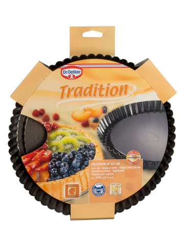 Dr. Oetker Forma "Tradition" w kolorze czarnym do ciasta owocowego - Ø 30 cm