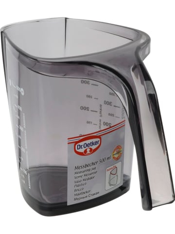 Dr. Oetker Kubek w kolorze szarym z miarką - 500 ml