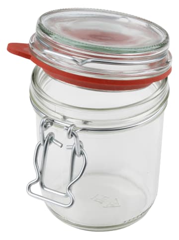 Dr. Oetker 6er-Set: Bügelverschlussgläser in Transparent - 370 ml