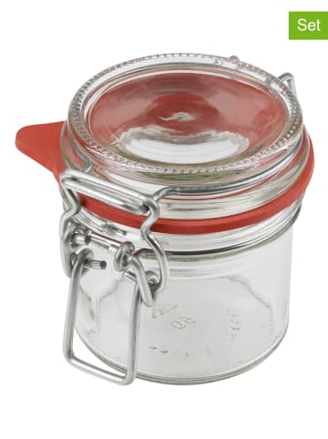 Dr. Oetker 6er-Set: Bügelverschlussgläser in Transparent - 135 ml