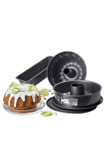 Dr. Oetker 4er-Set: Backformen "Backharmonie" in Anthrazit