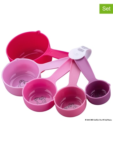 Dr. Oetker 5er-Set: Messlöffel "Peppa" in Rosa/ Lila
