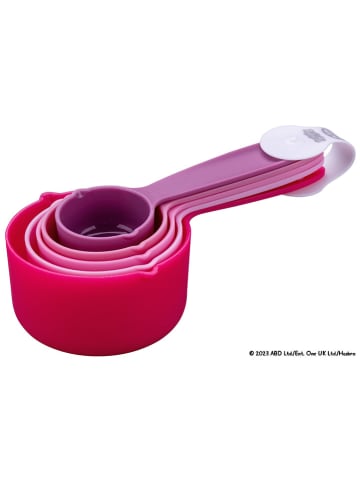 Dr. Oetker 5er-Set: Messlöffel "Peppa" in Rosa/ Lila
