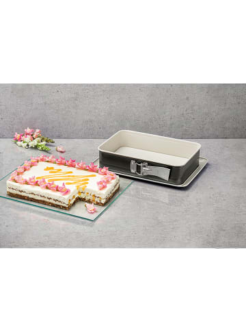 Dr. Oetker Tortownica "Bake Trend" w kolorze antracytowo-białym - 28 x 18 cm