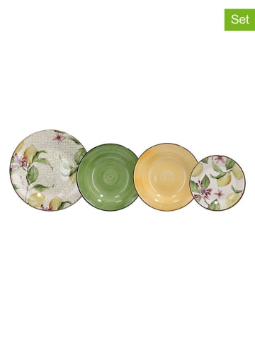 Tognana 18-delige serviesset "Vela Zagara" geel/groen