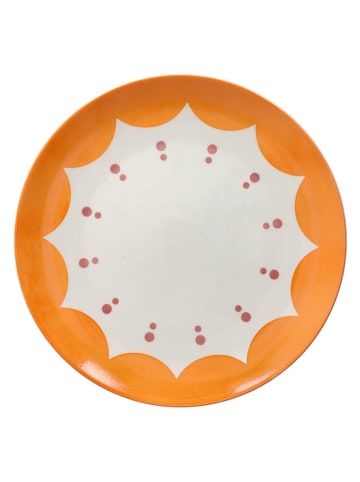 Tognana 18-delige serviesset "Moon Madame" oranje/mintgroen