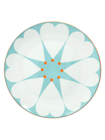 Tognana 18-delige serviesset "Moon Madame" oranje/mintgroen