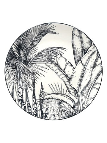 Tognana 18-delig tafelservies "Malindi" zwart/wit