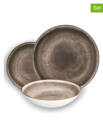 Tognana 18tlg. Tafelservice "Moon Ibiza" in Braun