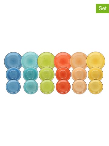 Tognana 18-delige serviesset "Louise" meerkleurig