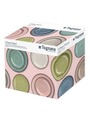 Tognana 18-częściowy zestaw talerzy "Urban Pastel" ze wzorem
