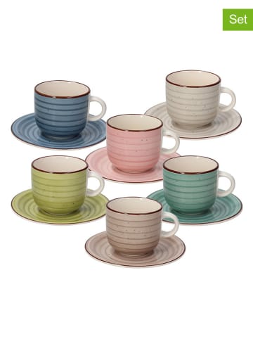 Tognana Filiżanki (6 szt.) w różnych kolorach - 200 ml