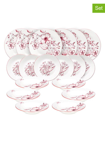 Tognana 18-delig tafelservies "Atollo Colibri" wit