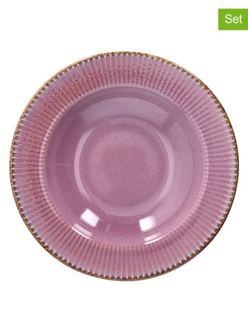 Tognana 6er-Set: Suppenteller "Althea" in Lila - Ø 23 cm
