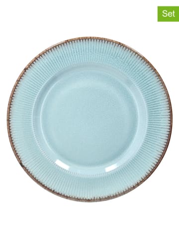 Tognana 6er-Set: Speiseteller "Althea" in Türkis - Ø 27 cm