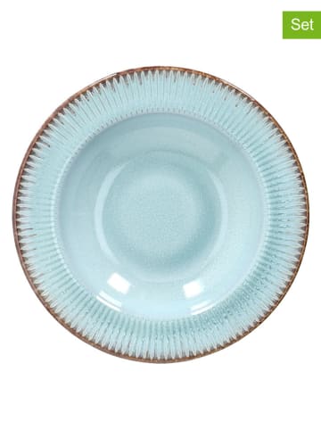 Tognana 6-delige set: soepborden "Althea" turquoise - Ø 23 cm