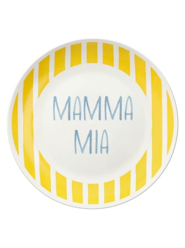 Tognana 18-częściowy zestaw talerzy w kolorze biało-miętowo-czerwonym