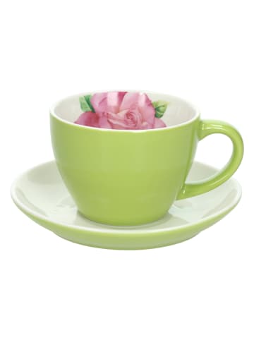 Andrea Fontebasso 1760 Kubek "Breakfast Time" w kolorze zielonym do kawy - 320 ml