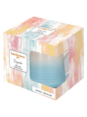 Tognana Tasse "New Milk & Coffee" in Creme/ Hellblau - 450 ml