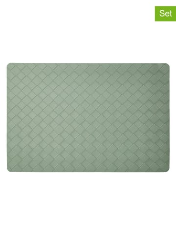 Tognana 4-delige set: placemats "Glamour Good Vibes" groen - (L)45 x (B)30 cm