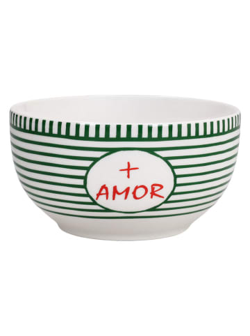 Tognana Miska "Good Vibes" w kolorze biało-zielonym - Ø 13 cm