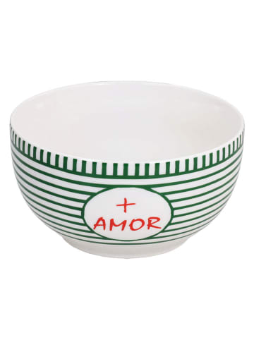 Tognana Kom "Good Vibes" wit/groen - Ø 13 cm