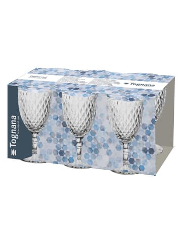 Tognana 6-delige set: glazen "Diamond" - 300 ml