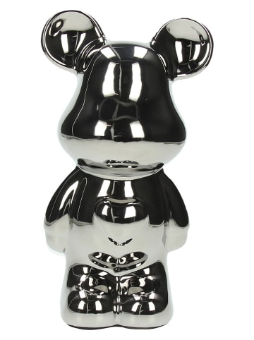 Tognana Spaarpot "Bear" zilverkleurig - (B)11 x (H)27 x (D)15 cm