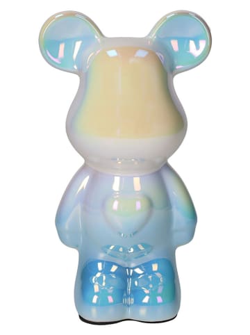 Tognana Figurka dekoracyjna "Bear" w kolorze błękitno-żółtym - wys. 18 cm