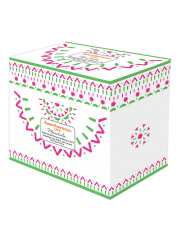 Tognana 2tlg. Set: Jumbotasse "Milk & Mandala" in Grün/ Pink - 570 ml