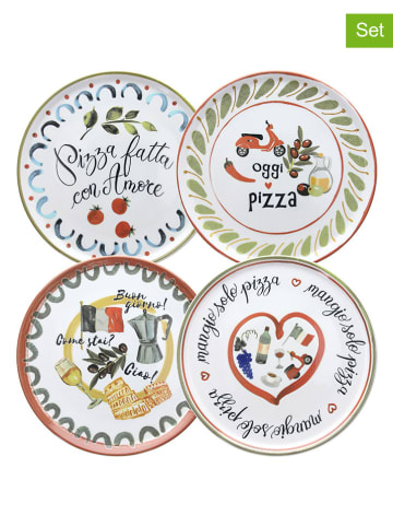 Tognana 4-delige set: pizzaborden meerkleurig - Ø 33 cm