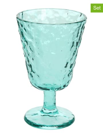 Tognana 6-delige set: glazen "Elsa" turquoise - 270 ml