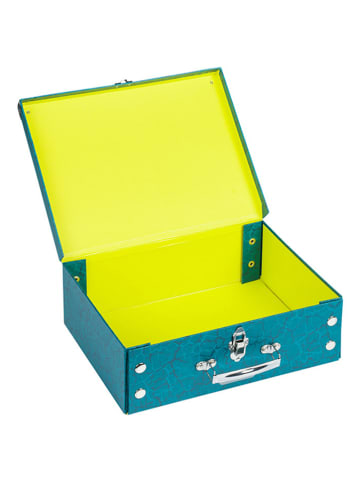 BAAGL Aufbewahrungskoffer "T-Rex" in Blau - (L)32,5 x (B)10,5 x (H)26 cm