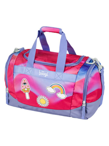 BAAGL Torba sportowa "Rainbow" w kolorze czerwono-fioletowym