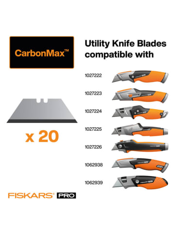 Fiskars Ersatzklingen "CarbonMax utility" - 20 Stück