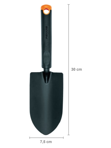 Fiskars Łopatka w kolorze czarnym do kwiatów