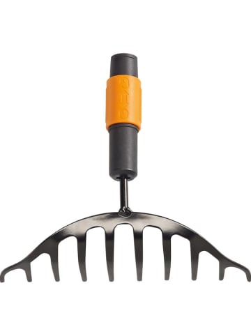 Fiskars Rosenrechen "QuikFit" in Schwarz/ Orange