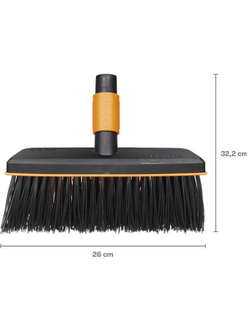 Fiskars Bürstenkopf "QuikFit" in Schwarz