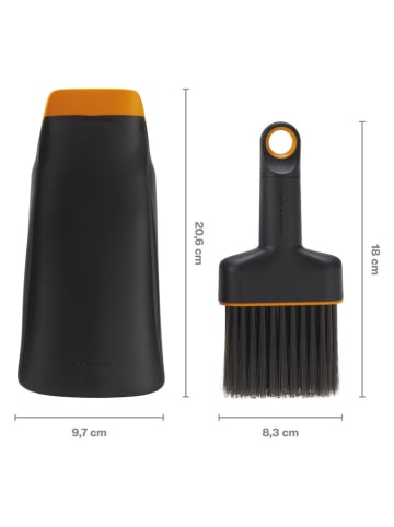 Fiskars 8-częściowy zestaw ogrodowy "Plant Care" w kolorze czarno-pomarańczowym