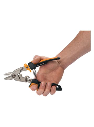 Fiskars Blechschere in Schwarz/ Orange