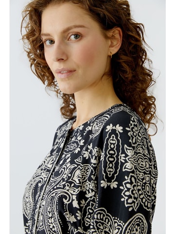 Oui Kleid in Schwarz/ Creme