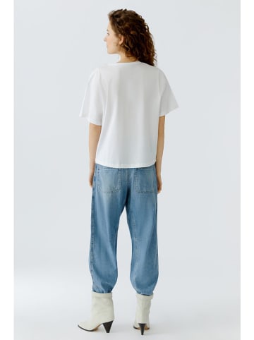 Oui Shirt in Weiß/ Bunt