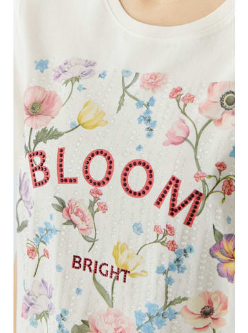 Oui Shirt crème/meerkleurig