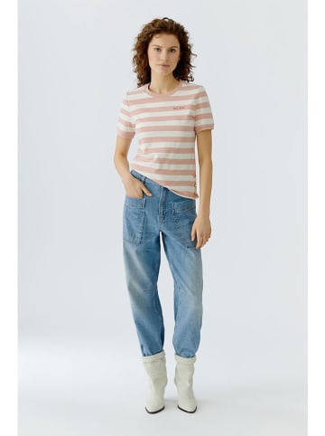 Oui Shirt crème/lichtroze