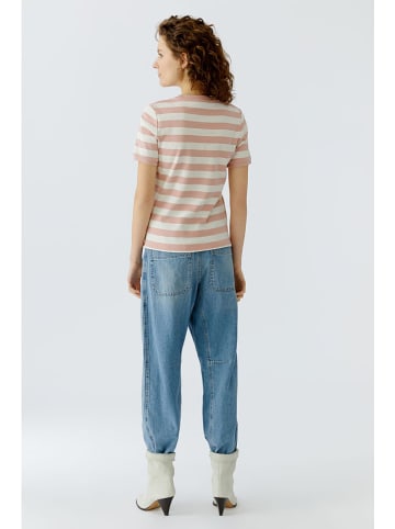 Oui Koszulka w kolorze kremowo-jasnoróżowym
