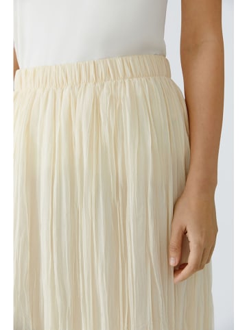 Oui Plisseerock in Creme