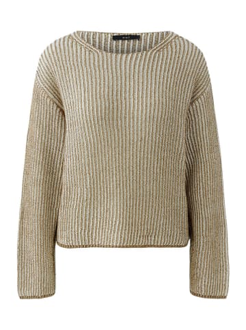 Oui Pullover in Camel/ Creme