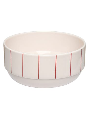 Design Letters Schale ''Pyjamas'' in Beige/ Rot - (H)5 x Ø 11 cm