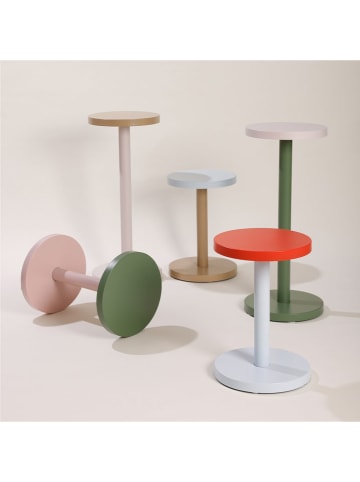 Design Letters Beistelltisch in Hellbraun/ Weiß - (H)45 x Ø 31 cm